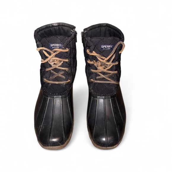 Sperry Shoes - Sperry Navy Blue and Tan Waterproof Boots